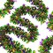 33 Ft Mardi Gras Tinsel Garland – Purple, Green & Gold Metallic Party Decor
